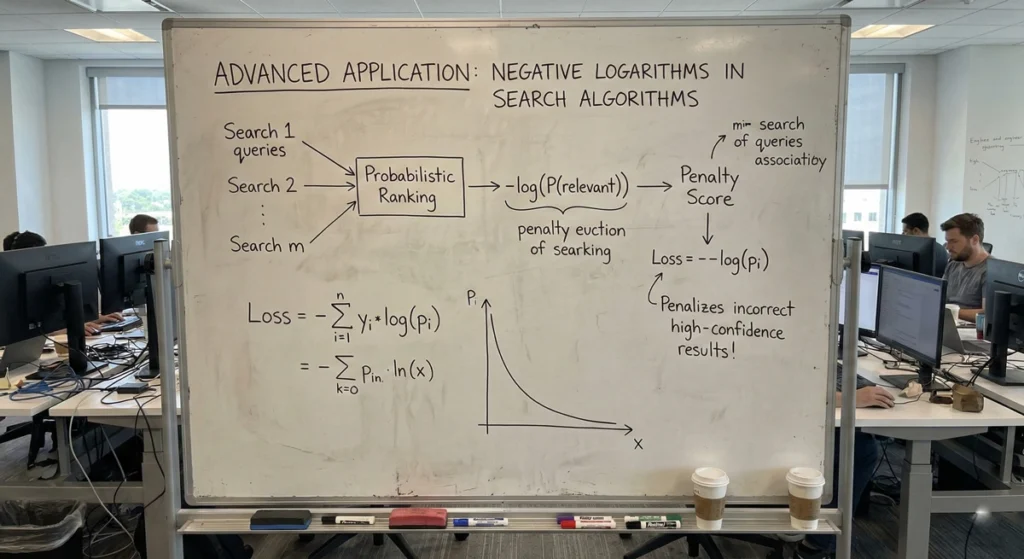 Advanced Application Negative Logarithms in Search Algorithms