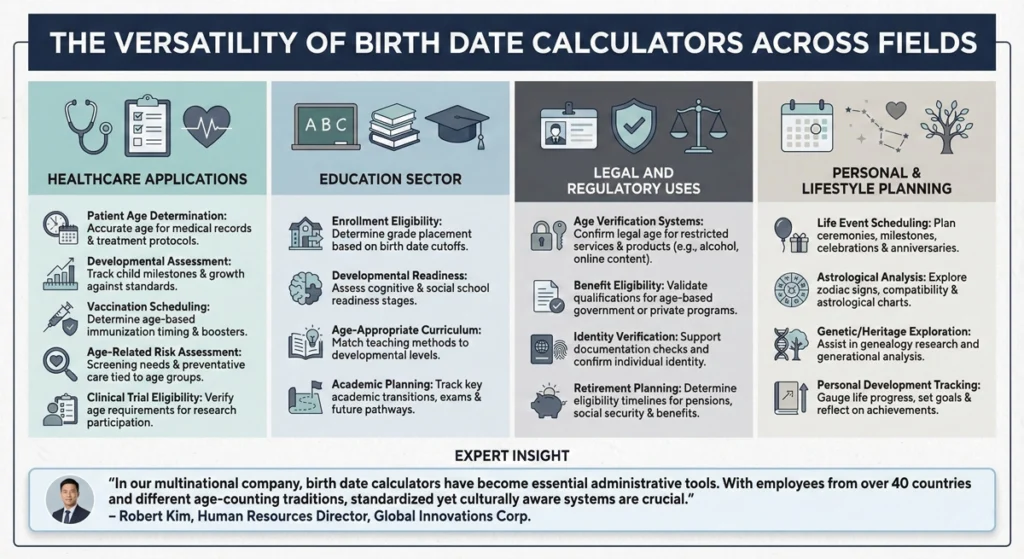 Applications of Birth Date Calculators Across Different Sectors