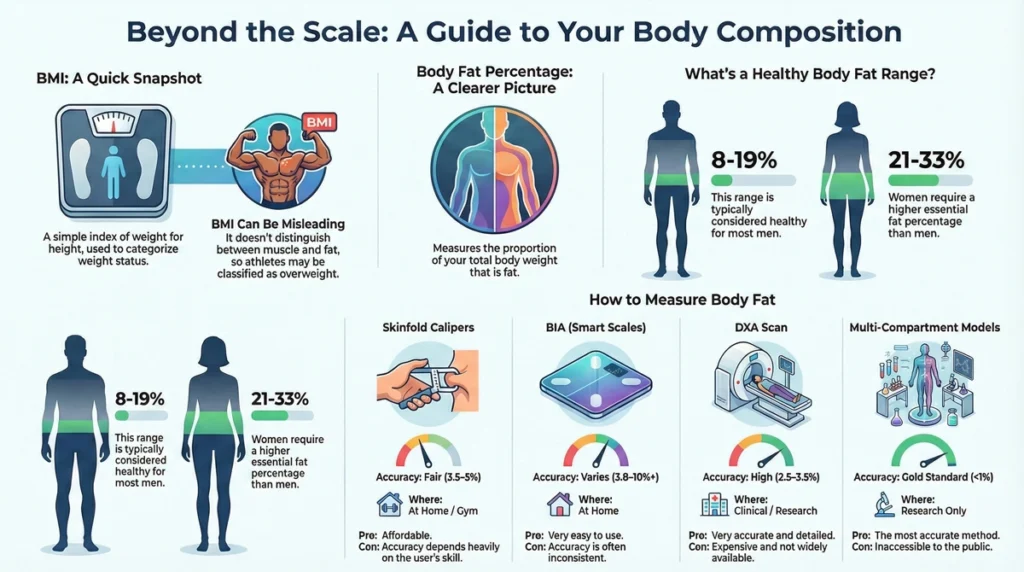 Body Fat Index Calculator The Complete Guide to Understanding and Measuring Body Composition - infographic
