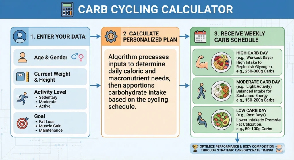 Carb Cycling Calculator Your Ultimate Guide to Customized Nutrition Planning - infographic