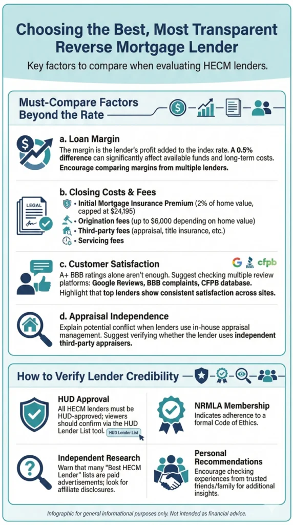 Choosing the Best, Most Transparent Reverse Mortgage Lender