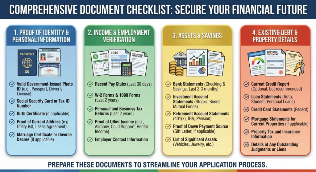 Comprehensive-Document-Checklist-infographic Comprehensive Document Checklist-infographic