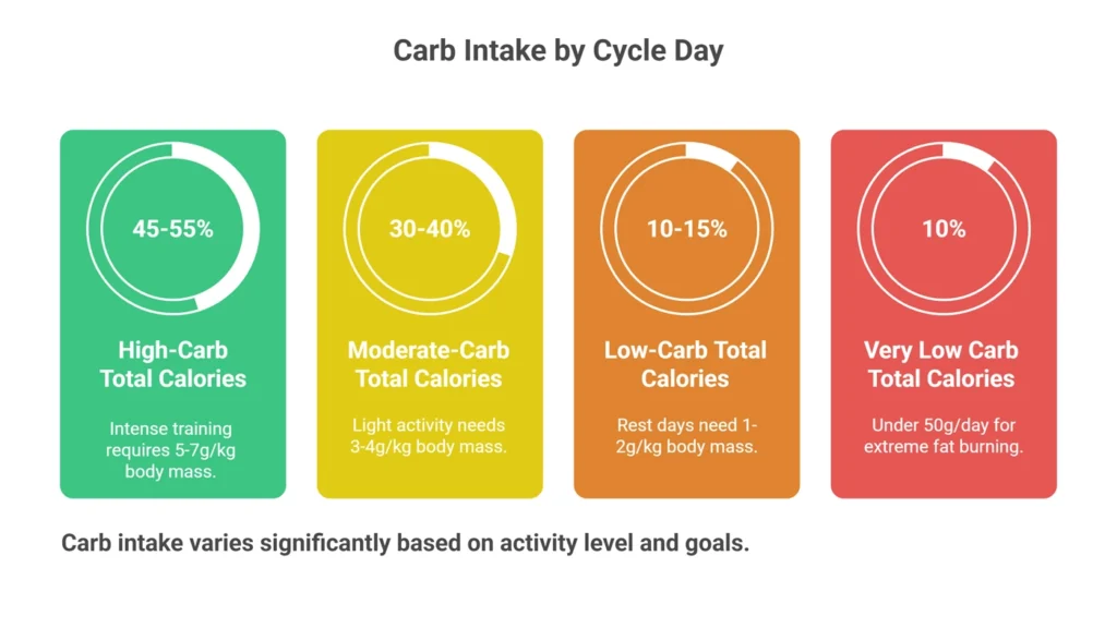 Determine Carb Intake for Each Cycle Day-Infographic