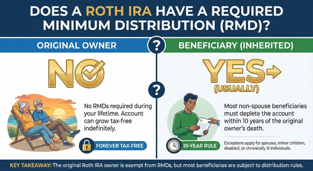 Does-a-Roth-IRA-Have-a-Required-Minimum-Distribution-(RMD)-infigraphic Does a Roth IRA Have a Required Minimum Distribution (RMD)-infigraphic