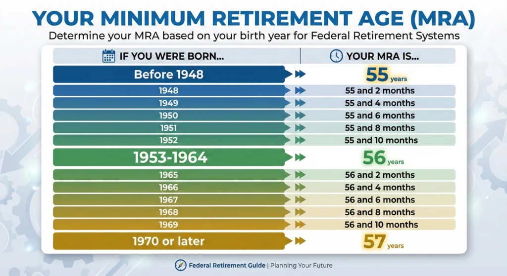 FERS Retirement Eligibility Meeting the Age and Service Requirements-infographic