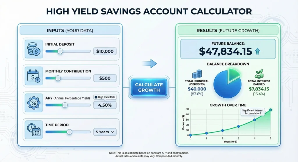 High-Yield-Savings-Account-Calculator-infographic High Yield Savings Account Calculator-infographic
