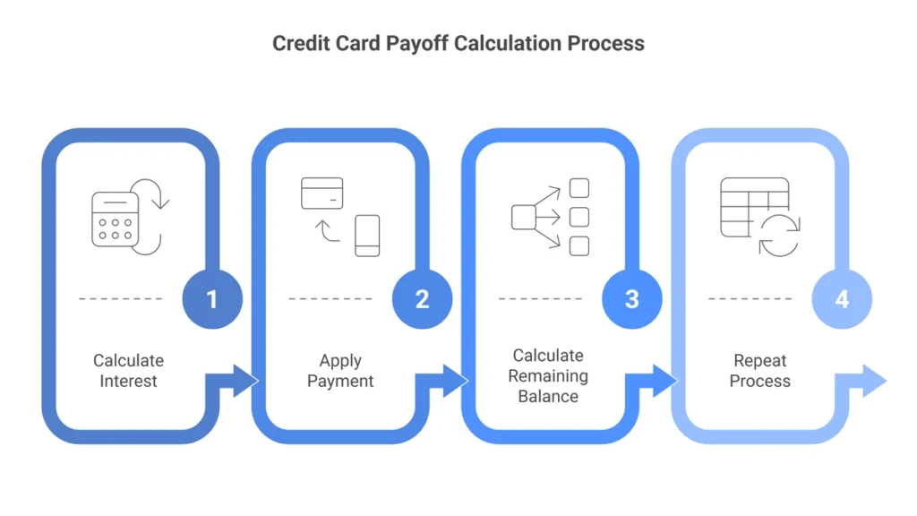 How Credit Card Payoff Calculators Work - infographic