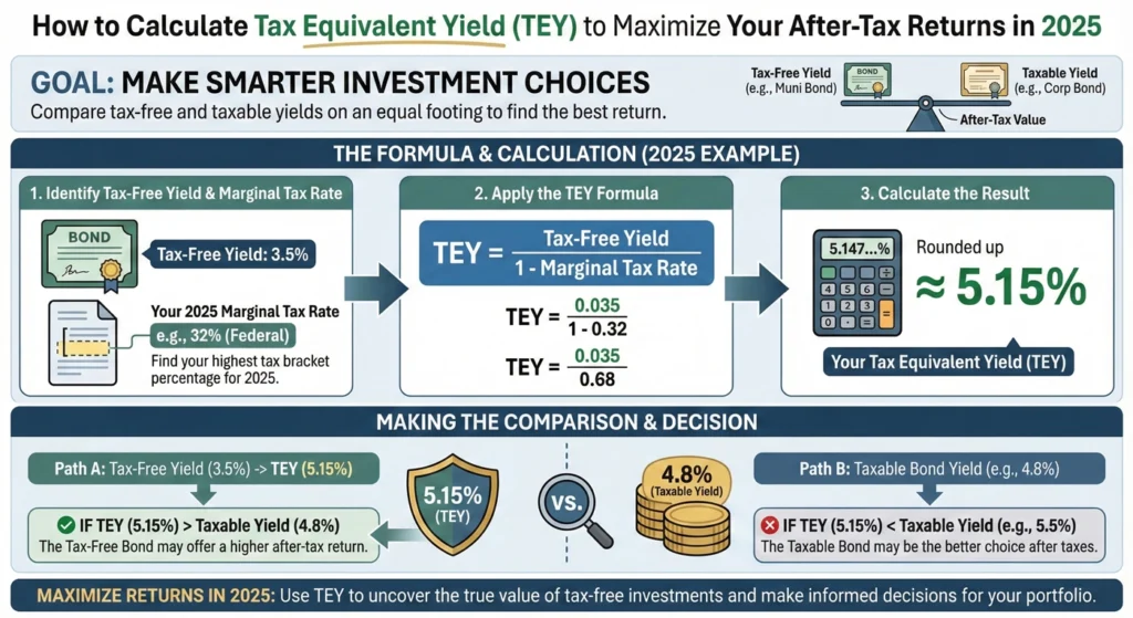 How to Calculate Tax Equivalent Yield to Maximize Your After-Tax Returns in 2025-infographic