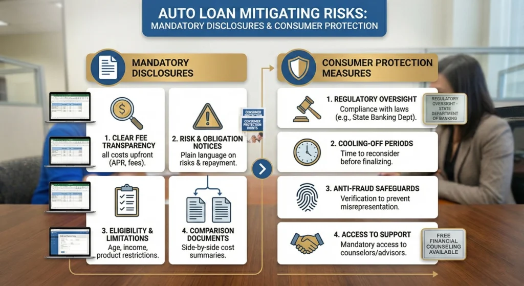Mitigating Risks Mandatory Disclosures and Consumer Protection - infographic