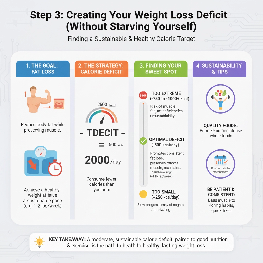 Step 3 Creating Your Weight Loss Deficit-infographic