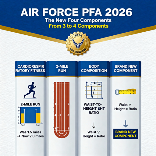 The Air Force PFA 2026 Mandates: The New Four Components
