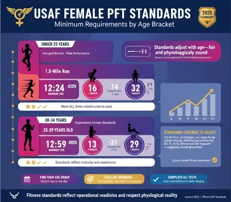 USAF Female PFT Standards