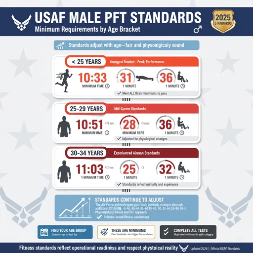 USAF Male PFT Standards